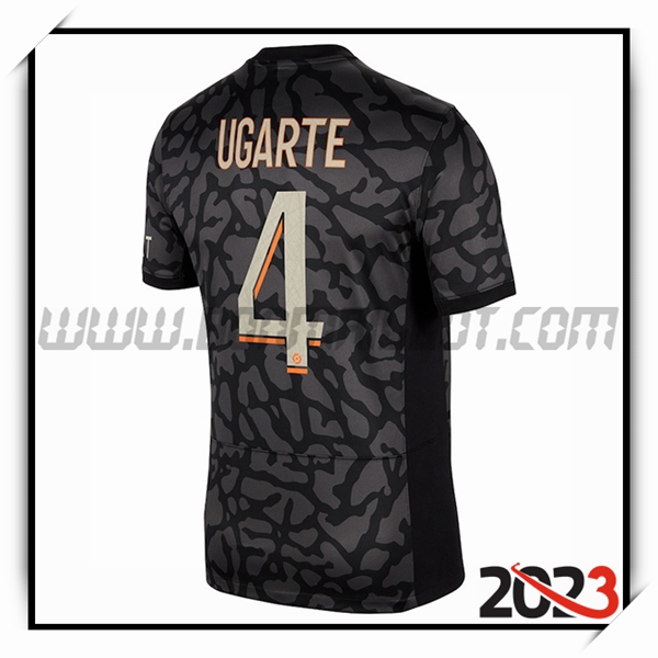 Bien Magasin Vendu Maillot de PSG UGARTE 4 Third 23 24 personnalisés