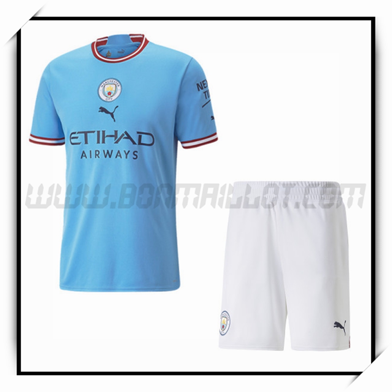 Ensemble Maillot Manchester City Domicile + Short 2022 2023