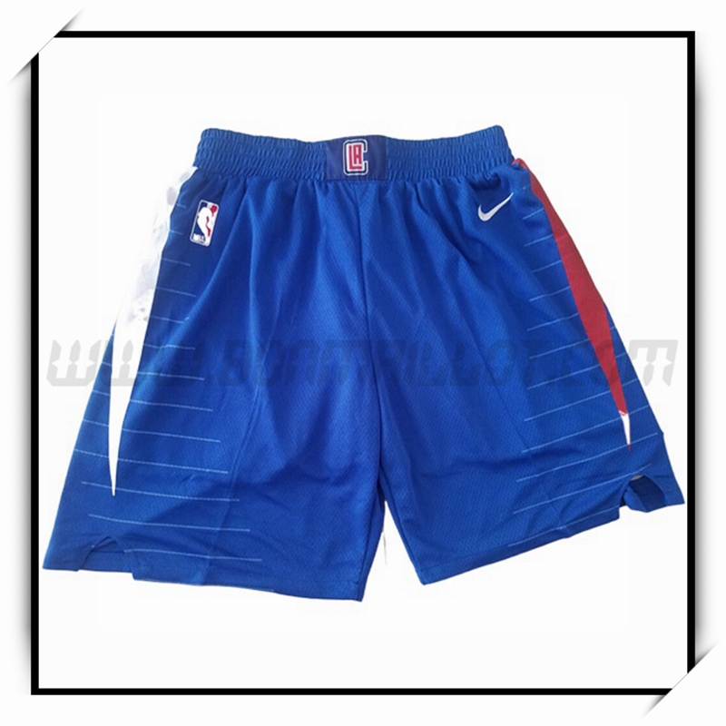 Boutique Vendu Shorts NBA Los Angeles Clippers Bleu thailandais